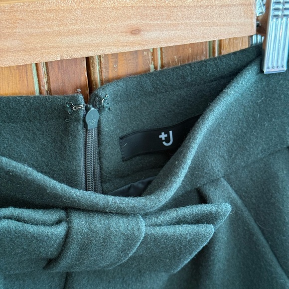 +J Jil Sander x Uniqlo Hunter Green Wool Skirt - Picture 3 of 3